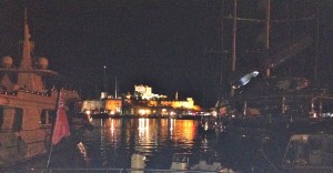 Bodrum Castle across the harbour